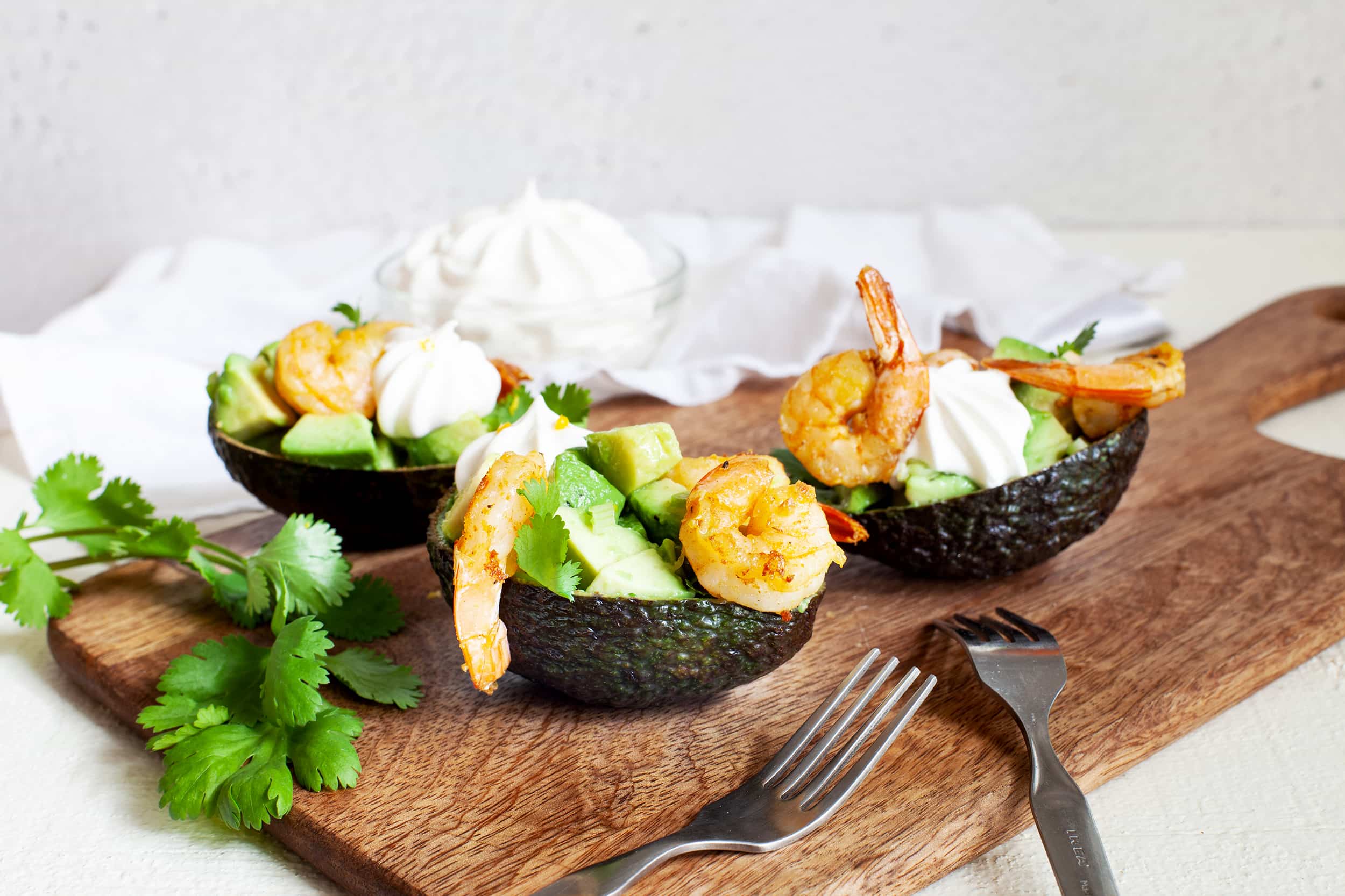 Avocado and Spicy Shrimp Salad | Québon