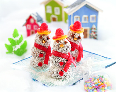 Chocolate Truffle Snowmen | Québon