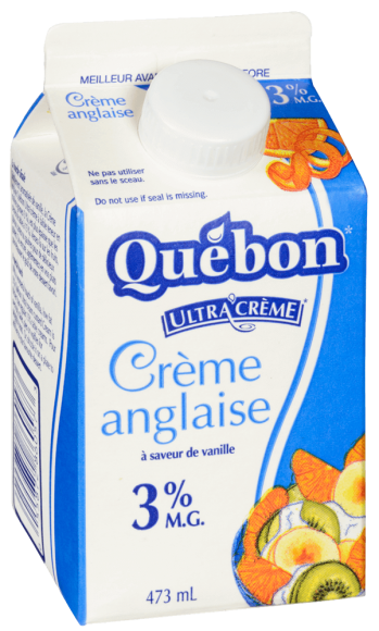 Crème anglaise 3 % Québon
