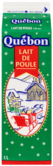 Lait de poule 1 % Québon