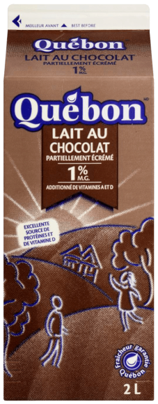 Lait au chocolat 1 % Québon