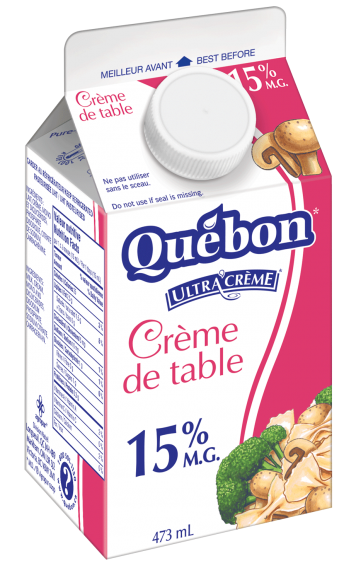 Crème de table 15 % Québon