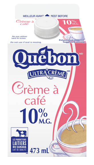 Crème à café 10 % Québon