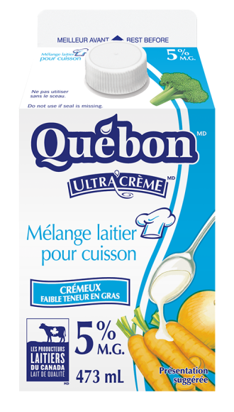 Mélange laitier pour cuisson 5 % Québon