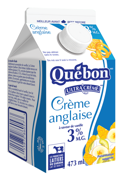 Crème anglaise 3 % Québon