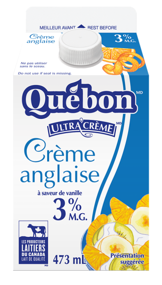 Crème anglaise 3 % Québon