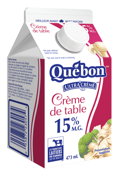 Crème de table 15 % Québon