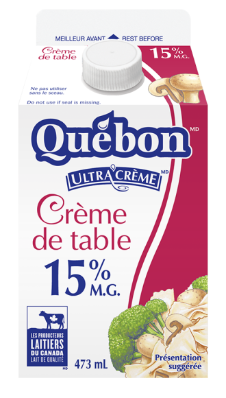 Crème de table 15 % Québon