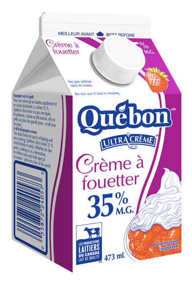 Crème à fouetter 35 % Québon