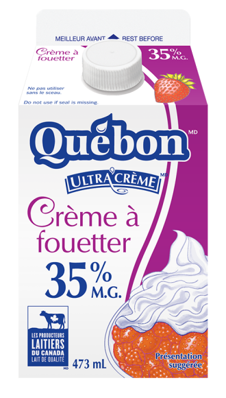 Crème à fouetter 35 % Québon