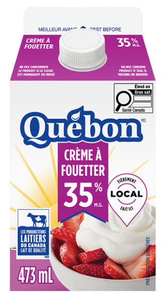 Crème à fouetter 35 % Québon