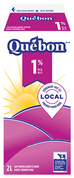 Lait blanc 1 % Québon