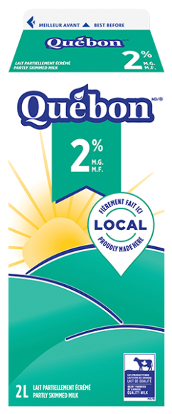Lait blanc 2 % Québon