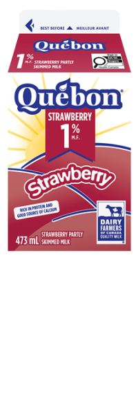 Québon 1% Strawberry Milk