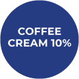 10% Coffee Cream Badge