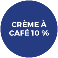 Badge crème à café 10 %
