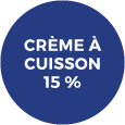 Badge crème à cuisson 15 %