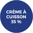 Badge crème à cuisson 35 % 