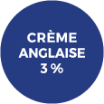 Badge Crème anglaise 3 %