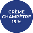 Badge Crème champêtre 15 %