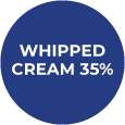 35% Whipped Cream Badge