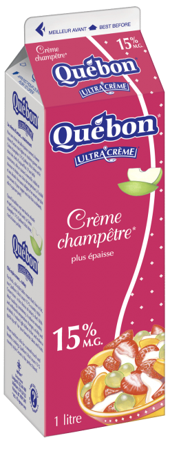 Crème champêtre 15 % 1 L Québon