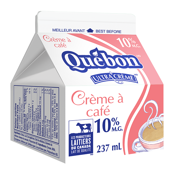 Québon crème à café 10% 237ml