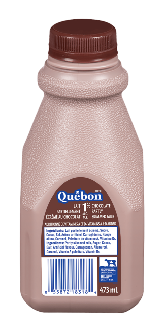 Québon lait au chocolat 1% 473ml 