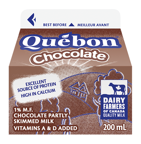 Québon 1% chocolat milk 200 ml