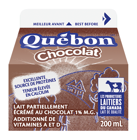 Québon lait au chocolat 1% 200ml