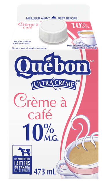 Québon crème à café 10% 473ml