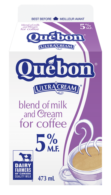 Québon 5% Cream & Milk Blend for Coffee 473ml