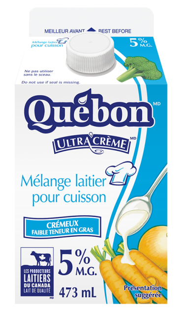 Québon Mélange laitier pour cuisson 5 % 473 ml