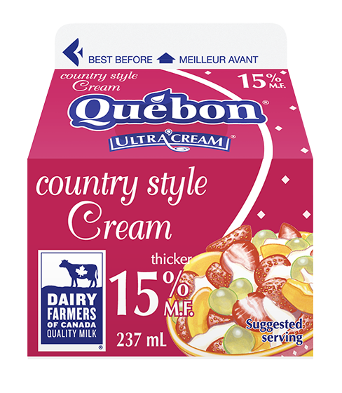 Québon 15 % country style cream 237 ml