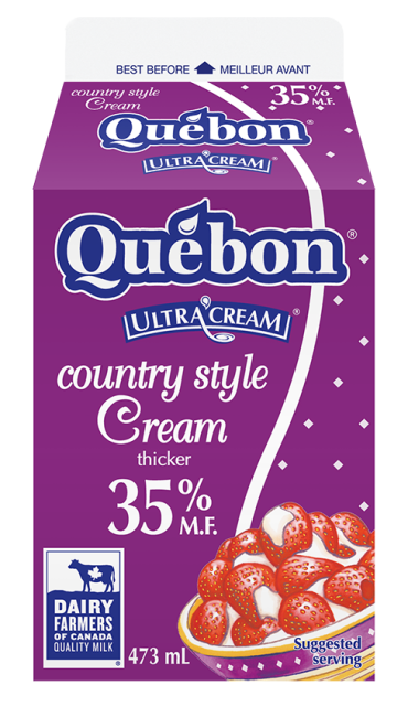 Québon 35% country style cream 473 ml