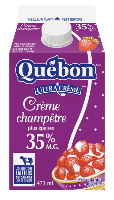 Québon Crème champêtre 35 % 473 ml