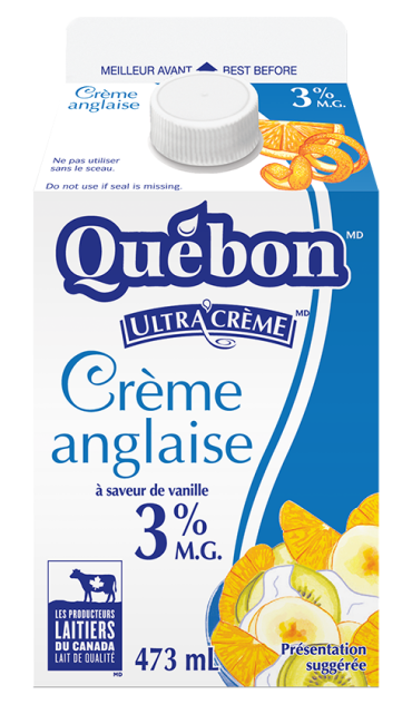 Québon 3% crème anglaise