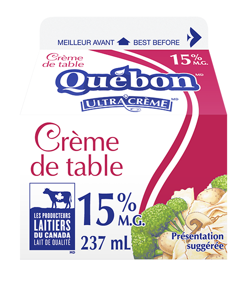 Crème de table 15 % Québon