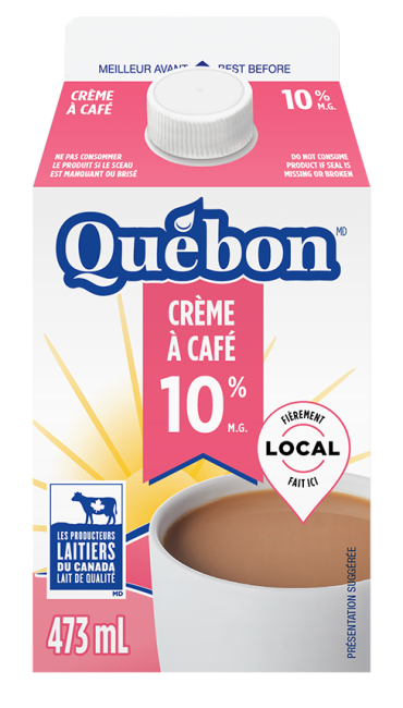 Québon crème à café 10% 473ml
