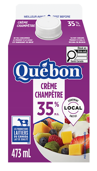 Québon Crème champêtre 35 % 473 ml
