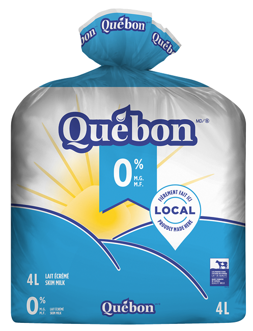 Québon Lait écrémé 4L bag