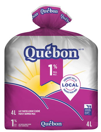 Québon lait 1% 4L Bag