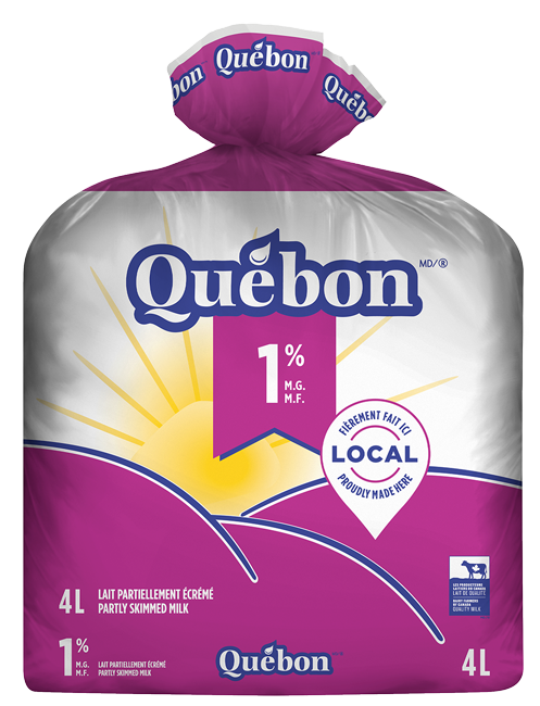 Québon lait 1% 4L Bag