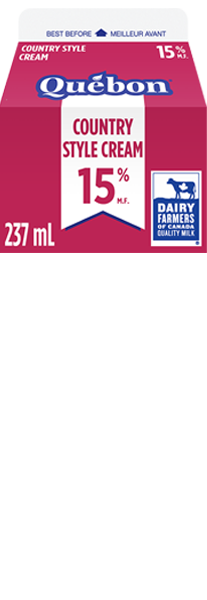 Québon 15 % country style cream 237 ml