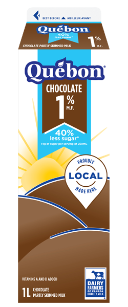 Quebon Sugar reduce chocolate milk - 1L