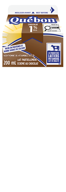 Québon lait au chocolat 1% 200ml