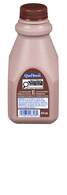 Québon 1% Milk Chocolat 473ml bottle