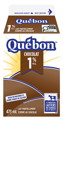 Québon lait au chocolat 1% 473ml