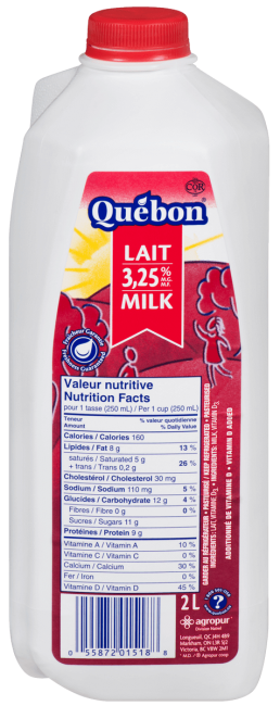 3 25 White Milk Quebon