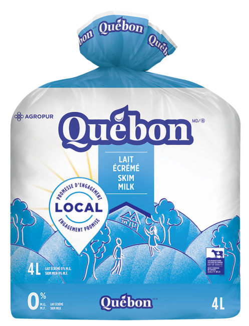 Québon Lait écrémé 4L bag